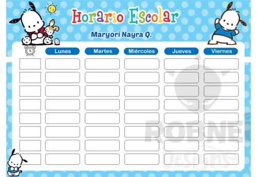Pochaco Horario Escolar